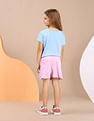 U.S. Polo Assn. Kids Girls Striped Varsity Skorts