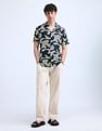 Flying Machine Abstract Pattern Regular Shirt