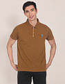 U.S. Polo Assn. Zipper Placket Checked Polo Shirt