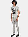 Aeropostale Men Light Grey Graphic Print Heathered T-Shirt