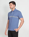 Arrow Sports Engineered Stripe Cotton Polo Shirt