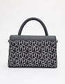 Tommy Hilfiger Logo Blue Polyester Sling Bag
