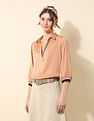 U.S. Polo Assn. Women Satin Solid Shirt