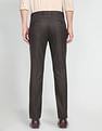 Arrow Hudson Tailored Regular Fit Dobby Formal Trousers