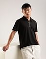 Calvin Klein Jeans Solid Regular-Fit Cotton Polo T-Shirt