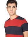 Flying Machine Horizontal Stripe Cotton T-Shirt