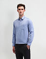 Arrow Textured Manhattan Slim Fit Shirt