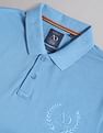 AD by Arvind Embroidered Logo Cotton Polo Shirt