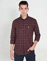 U.S. Polo Assn. Denim Co. Plaid Check Dobby Cotton Casual Shirt