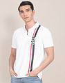 U.S. Polo Assn. Men White Graphic Print Polo Shirt