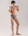 Calvin Klein Underwear Mid Rise Solid Grey Briefs