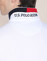 U.S. Polo Assn. Striped Hem Stretch Polo Shirt