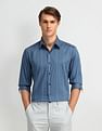Arrow Newyork Manhattan Slim Fit Vertical Striped Shirt