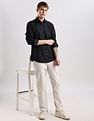 Calvin Klein Jeans Solid Regular Fit Dobby Woven Shirt