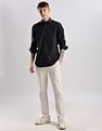 Calvin Klein Jeans Solid Regular Fit Dobby Woven Shirt