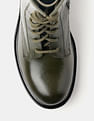 U.S. Polo Assn. Women Nadia  Leather Combat Boots