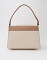 Tommy Hilfiger Logo Beige Pvc Hand Bag