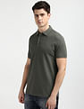 Tommy Hilfiger Slim Fit Heathered Polo Shirt