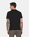 U.S. Polo Assn. Denim Co. Men Black Brand Print Cotton T-Shirt