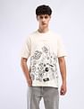 Flying Machine Graphic Print Cotton T-Shirt