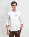 Arrow Sport Manhattan Slim Fit Vertical Striped Shirt