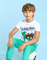 U.S. Polo Assn. Kids Boys Graphic Printed Regular Fit T-Shirt