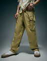 Flying Machine Cobain Loose Fit Pure Cotton Cargos