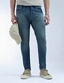 Flying Machine Slash Slim Tapered Fit Flex Knit Jeans