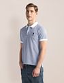 U.S. Polo Assn. Geometric Print Pique Polo Shirt