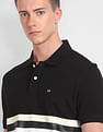 Arrow Sports Horizontal Stripe Cotton Polo Shirt