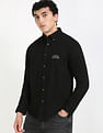 Tommy Hilfiger Solid Regular Fit Twill Woven Shirt