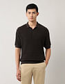 Arrow Relaxed Fit Textured Polo Shirt