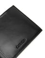 Calvin Klein Solid Leather Trifold Wallet