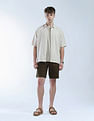 Flying Machine Textured Cotton Color Of Home Shirt