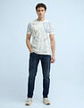 Flying Machine Slash Slim Tapered Washed Jeans