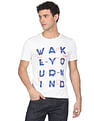 Flying Machine Cotton Graphic Print T-Shirt