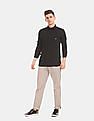 Tommy Hilfiger Men Beige Denton Regular Fit Solid Casual Trousers