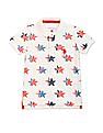 U.S. Polo Assn. Kids Boys Ribbed Collar All Over Print Polo Shirt