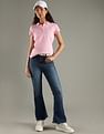 Tommy Hilfiger Solid Slim Fit Cotton Polo T-Shirt