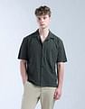 Flying Machine Textured Oversized Fit Digitopia Shirt