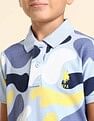 U.S. Polo Assn. Kids Boys Regular Fit Abstract Printed Polo Shirt