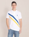 U.S. Polo Assn. Diagonal Stripe Pique Polo Shirt