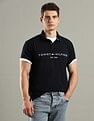 Tommy Hilfiger Embroidered Logo Regular-Fit Cotton Polo T-Shirt