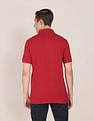 U.S. Polo Assn. Ribbed Collar Solid Polo Shirt
