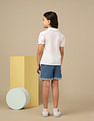 U.S. Polo Assn. Kids Girls Schiffli Top