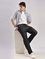 Calvin Klein Jeans Cotton Straight Fit Mid Rise Jeans