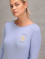 U.S. Polo Assn. Women Boat Neck Solid Knit T-Shirt