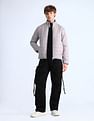 Flying Machine Regular Fit Solid Padded Jacket