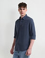 U.S. Polo Assn. Denim Co. Pure Cotton Solid Shirt