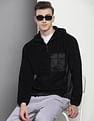 Calvin Klein Velour Hooded Sweatshirt